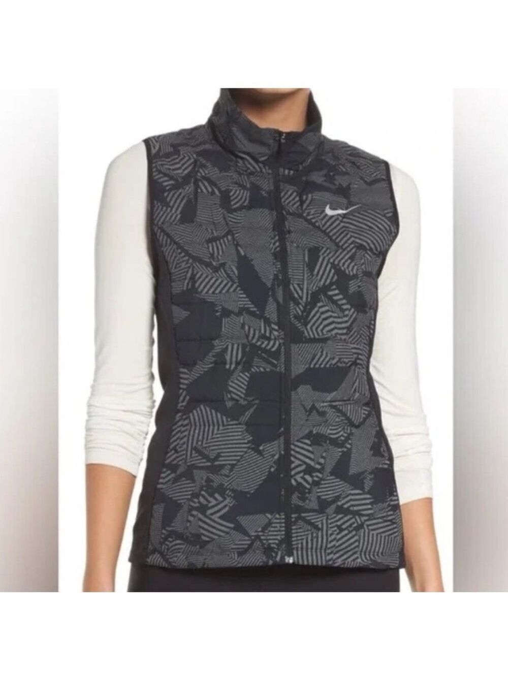 Nike Women's Geometric Black Vest